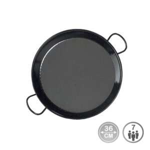 Paellera esmaltada para induccion y vitroceramica ø36 cm (7 personas)
