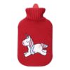 Bolsa de agua caliente 2 l modelo roja unicornio