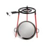 Set paellera pulida ø46cm con tripode y quemador de gas 400 mm