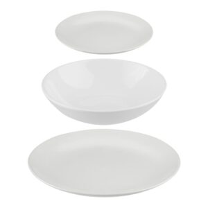Vajilla 18 piezas color blanco