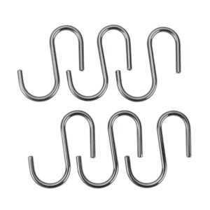 Ganchos "s" lonardo cromados 6,5 cm, 6 uds