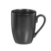 Tazas porcelana mate negro 350 ml, 6 uds