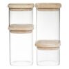 Botes de cocina herméticos apilables, 4 uds
