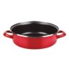 Tartera acero esmaltado aisi 430 optimax roja ø24cm