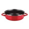 Tartera acero esmaltado aisi 430 optimax roja ø26cm