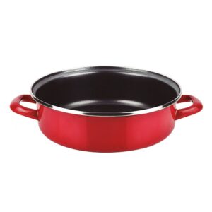 Tartera acero esmaltado aisi 430 optimax roja ø26cm