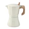Cafetera petra crema de aluminio de 6 tazas