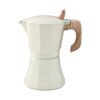 Cafetera petra crema de aluminio de 9 tazas