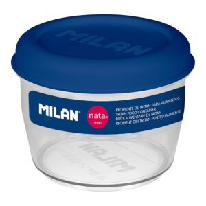Fiambrera de tritán hermética redonda nata® 624 azul 500 ml