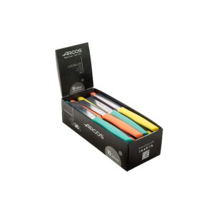 Cuchillos mondadores serie nova colores surtidos, expositor 36 uds