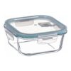 Fiambrera borosilicato cuadrada hermética 300 ml