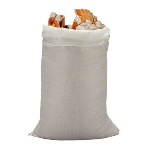 Saco de rafia blanco 60 x 100 cm, 10 uds