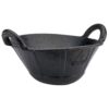 Cubo spart 9 l de caucho resistente negro.