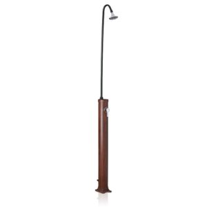 Ducha pvc aspecto madera con acumulador de agua 9 l