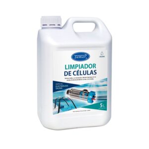 Limpiador células para piscinas salinas, garrafa 5 l