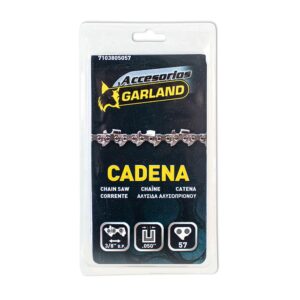 Cadena de motosierra para espada 16 pulg / 40 cm, 57 eslabones, 3/8 pulg b.p., espesor 0,050 pulg / 1,3 mm