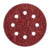 Hojas de lijar adhesivas de corindón perforadas, ø125 mm, grano 80, pack 5 uds
