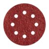 Hojas de lijar adhesivas de corindón perforadas, ø125 mm, grano 120, pack 5 uds