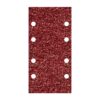 Hojas de lijar adhesivas de corindón perforadas, 93 x 185 mm, grano 80, pack 10 uds