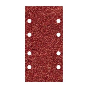 Hojas de lijar adhesivas de corindón perforadas, 93 x 185 mm, grano 120, pack 10 uds