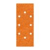 Hojas de lijar de corindón perforadas oval, 93 x 230 mm, grano 120, pack 5 uds