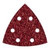 Hojas abrasivas adhesivas de corindón, 95 mm, grano40 delta, set 5 uds