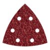 Hojas abrasivas adhesivas de corindón, 95 mm, grano60 delta, set 5 uds