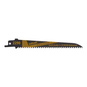 Hojas de sierra de sable cv, madera, curvo, longitud 150 mm, pack 2 uds