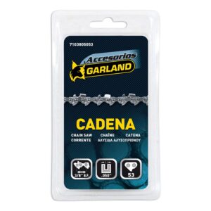 Cadena de motosierra para espada de 14 pulg / 35 cm, 53 eslabones, 3/8 pulg b.p., espesor 0,050 pulg / 1,3 mm