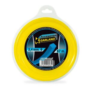 Hilo dispensador para desbrozadora, cuadrado, ø2,4 mm, dispensador 67 m