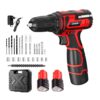 Kit taladro atornillador 12 v con 2 baterías 1500 mah litio y cargador
