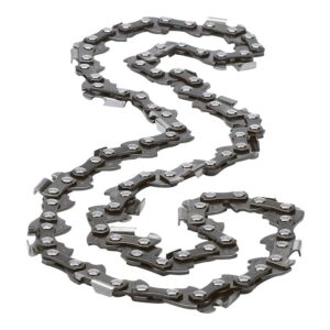Cadena de motosierra cromada contragolpe para espada 35 cm del modelo cs1835-qs, 52 eslabones, 3/8 pulg, espesor 0,5 pulg / 1,3 cm