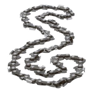 Cadena de motosierra cromada contragolpe para espada 40 cm para modelos cs1840, cs2040, gk1940t, gk2240t, 57 eslabones, 3/8 pulg, espesor 0,5 pulg / 1,3 cm