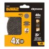 Lijas de malla para lijadoras orbitales ø125 mm, grano 40, pack de 5 uds
