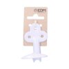 Colgador de zinc lacado blanco 7 x 7 cm