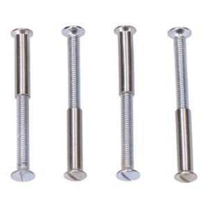 Tornillos ensamble níquel, 4 uds