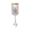 2 aldabillas doble hembrilla 100 mm zinc