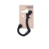 Colgador doble de hierro negro 75 mm