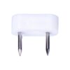 Pack 6 uds. tope armario 2 puntas 7x18mm blanco