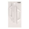 Asa placa recta 6804 aluminio blanco