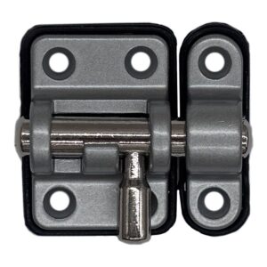 Pasador reforzado base plástica 20 mm cromo mate