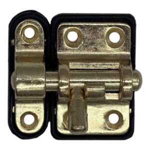 Pasador reforzado base plástica 20 mm dorado