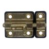 Pasador cerrojo base plástica 35 mm dorado
