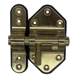Pasador reforzado base plástica 40 mm dorado