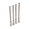 Tornillo pasante multicorte trn02 m4 x 75 mm níquel satinado