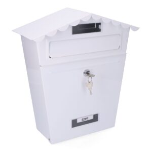 Buzon de acero modelo classic blanco 295 x 105 x 355 mm