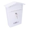 Buzon de acero modelo house blanco 210 x 60 x 300 mm