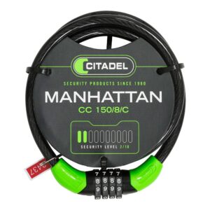 Cable espiral citadel negro 150cm combinación cc 150/8/c cidatel