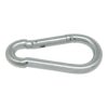Mosquetón bombero sin seguro, msq01, acero galvanizado, 9 x 90 mm