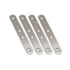 Placa recta unión plc14, acero inoxidable, 120 x 19 x 2 mm. 4 unidades